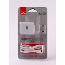 Сетевое зарядное устройство DC 2в1 Type-C 2USB/2.4A (CA-D24) белый