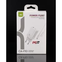 Мережевий зарядний пристрій DC 2в1 Type-C PD/65W (CA-F10) білий