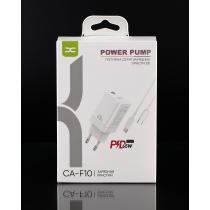 Мережевий зарядний пристрій DC 2в1 Type-C PD/65W (CA-F10) білий