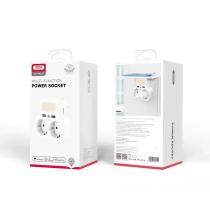 Сетевой фильтр двойник XO 2USB/ 2 OUTLET/ 2.4A (WL09) белый