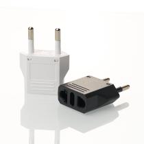 Мережевий перехідник Євро білий