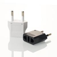 Мережевий перехідник Євро чорний