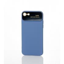 Силиконовый чехол CAMERA PROTECTION для iPhone 7 / iPhone 8 серо-синий