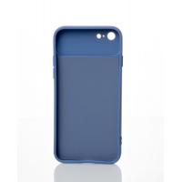 Силиконовый чехол CAMERA PROTECTION для iPhone 7 / iPhone 8 серо-синий