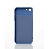 Силиконовый чехол CAMERA PROTECTION для iPhone 7 / iPhone 8 серо-синий