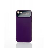 Силиконовый чехол CAMERA PROTECTION для iPhone 7 / iPhone 8 фиолетовый