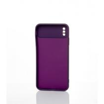 Силиконовый чехол CAMERA PROTECTION для iPhone XS Max фиолетовый