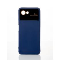 Силиконовый чехол CAMERA PROTECTION для Realme C30S темно-синий