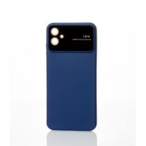 Силиконовый чехол CAMERA PROTECTION для Samsung A04e темно-синий