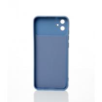 Силиконовый чехол CAMERA PROTECTION для Samsung A04e серо-синий