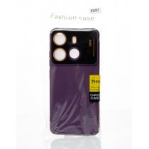 Силиконовый чехол CAMERA PROTECTION для Tecno Pop 7 (BF6) фиолетовый