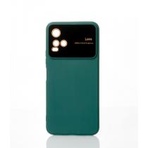 Силиконовый чехол CAMERA PROTECTION для Vivo Y33s темно-зеленый