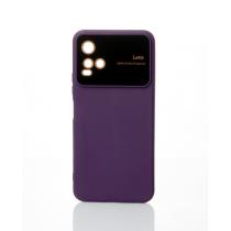 Силиконовый чехол CAMERA PROTECTION для Vivo Y33s фиолетовый