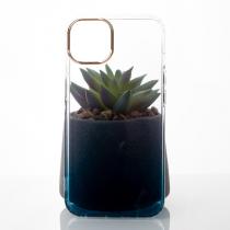 Силиконовый чехол GRADIENT для iPhone 11 синий