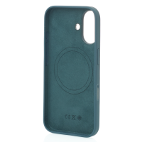 Силиконовый чехол Lux Colors с поддержкой MagSafe для iPhone 16 (AI) Lake Green