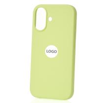 Силиконовый чехол Lux Colors с поддержкой MagSafe для iPhone 17 (AI) Neon Yellow