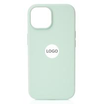 Силиконовый чехол Lux Colors с поддержкой MagSafe для iPhone 15 Soft Mint