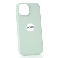 Силиконовый чехол Lux Colors с поддержкой MagSafe для iPhone 15 Soft Mint