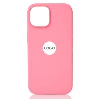 Силиконовый чехол Lux Colors с поддержкой MagSafe для iPhone 15 Pink