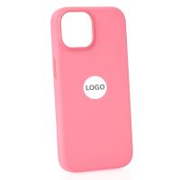 Силиконовый чехол Lux Colors с поддержкой MagSafe для iPhone 15 Pink