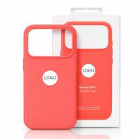 Силиконовый чехол Lux Colors с поддержкой MagSafe для iPhone 18 Pro (AI) Bright Guava Pink