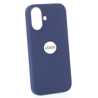 Силиконовый чехол Lux Colors с поддержкой MagSafe для iPhone 16 (AI) Denim