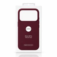 Силиконовый чехол Lux Colors с поддержкой MagSafe для iPhone 18 Pro (AI) Burgundy