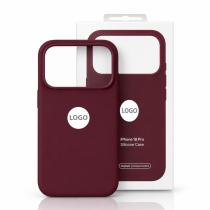 Силиконовый чехол Lux Colors с поддержкой MagSafe для iPhone 18 Pro (AI) Burgundy