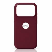 Силиконовый чехол Lux Colors с поддержкой MagSafe для iPhone 18 Pro (AI) Burgundy