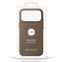 Силиконовый чехол Lux Colors с поддержкой MagSafe для iPhone 18 Pro (AI) Light Moss Green