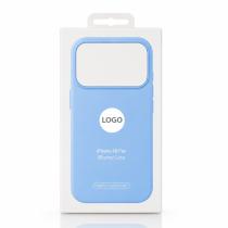 Силиконовый чехол Lux Colors с поддержкой MagSafe для iPhone 18 Pro (AI) Sky Light Blue