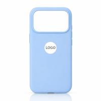 Силиконовый чехол Lux Colors с поддержкой MagSafe для iPhone 18 Pro (AI) Sky Light Blue