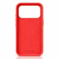 Силиконовый чехол Lux Colors с поддержкой MagSafe для iPhone 18 Pro Max (AI) Bright Guava Pink