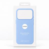 Силиконовый чехол Lux Colors с поддержкой MagSafe для iPhone 18 Pro Max (AI) Sky Light Blue