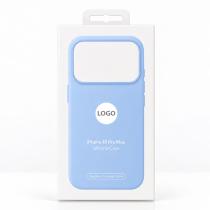 Силиконовый чехол Lux Colors с поддержкой MagSafe для iPhone 18 Pro Max (AI) Sky Light Blue