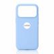 Силиконовый чехол Lux Colors с поддержкой MagSafe для iPhone 18 Pro Max (AI) Sky Light Blue