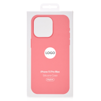 Силіконовий чохол Lux Colors з підтримкою MagSafe для iPhone 15 Pro Max pink