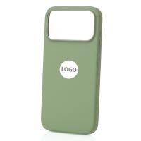 Силиконовый чехол Lux Colors с поддержкой MagSafe для iPhone 17 Pro Max (AI) Light Moss