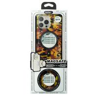Силиконовый чехол MagSafe Boter "3D" + magsafe PopSocket для iPhone 12 / iPhone 12 Pro 02 military