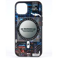 Силиконовый чехол MagSafe Boter "3D" + magsafe PopSocket для iPhone 15 03 microcircuit