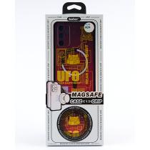 Силиконовый чехол MagSafe Boter "3D" + magsafe PopSocket для Samsung A14 05 UFO