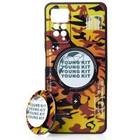 Силиконовый чехол MagSafe Boter "3D" + magsafe PopSocket для Xiaomi Redmi Note 12 Pro 4G 02 military