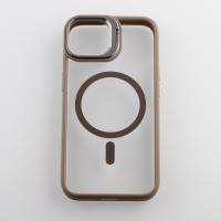 Силиконовый чехол MagSafe CAMERA GLASS PROTECTION для iPhone 14 серый