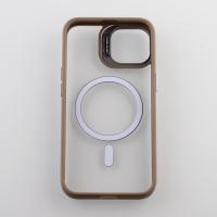 Силиконовый чехол MagSafe CAMERA GLASS PROTECTION для iPhone 14 серый