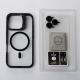 Силиконовый чехол MagSafe CAMERA GLASS PROTECTION для iPhone 16 Plus черный