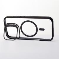 Силиконовый чехол MagSafe CAMERA GLASS PROTECTION для iPhone 16 Pro черный
