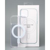 Силиконовый чехол CLEAR с поддержкой MagSafe для iPhone 12 mini/13 mini Прозрачный
