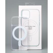 Силиконовый чехол CLEAR с поддержкой MagSafe для iPhone 12 mini/13 mini Прозрачный