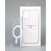 Силиконовый чехол CLEAR с поддержкой MagSafe для iPhone 12 mini/13 mini Прозрачный