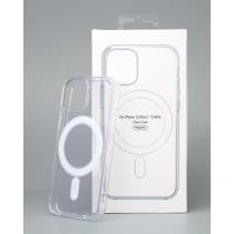 Силиконовый чехол CLEAR с поддержкой MagSafe для iPhone 12 mini/13 mini Прозрачный